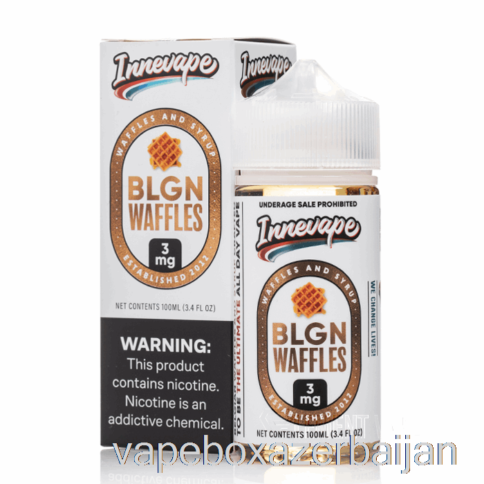 Vape Azerbaijan BLGN Waffles - Innevape E-Liquids - 100mL 0mg